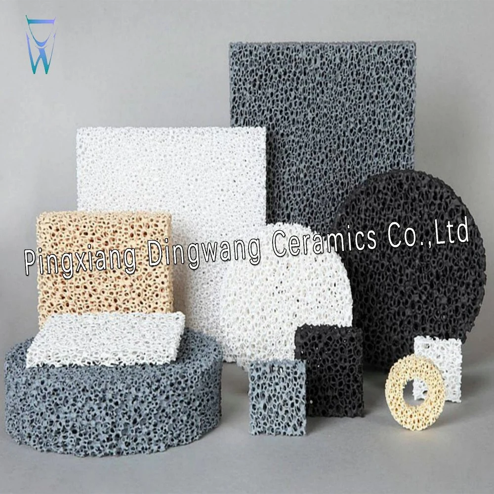 Ceramic Foam (Aluminum Oxide, Zirconium Oxide, Silicon Carbide) for Metallurgical Industry Filter