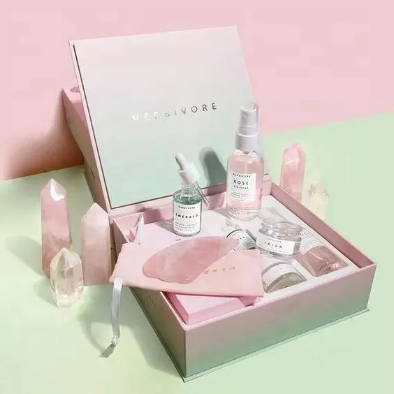 Professional gratis rígido de diseño de envases de papel cartón personalizada maquillaje cosméticos Caja de almacenamiento magnético