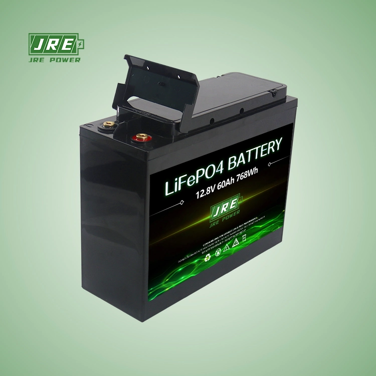Batterie au lithium 12 V 60 ah 100 ah pour terminal avant à cycle profond Système solaire/UPS/Telecom