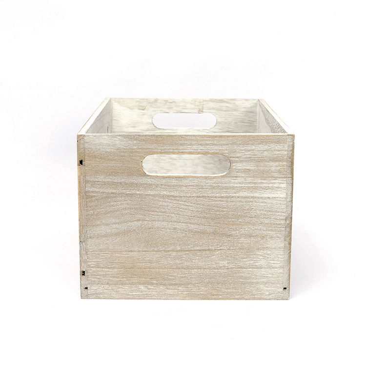 Large Plain Wooden Box Storage Toy Natural Paulownia Wooden Large Box