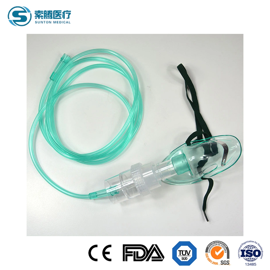 Sunton China Manufacturers 50*38*33cm Child M Mask Adult Blue OEM Surgical Supplies Personal Care Class II Disposable Adjustable High Efficiency Nebulizer Mask