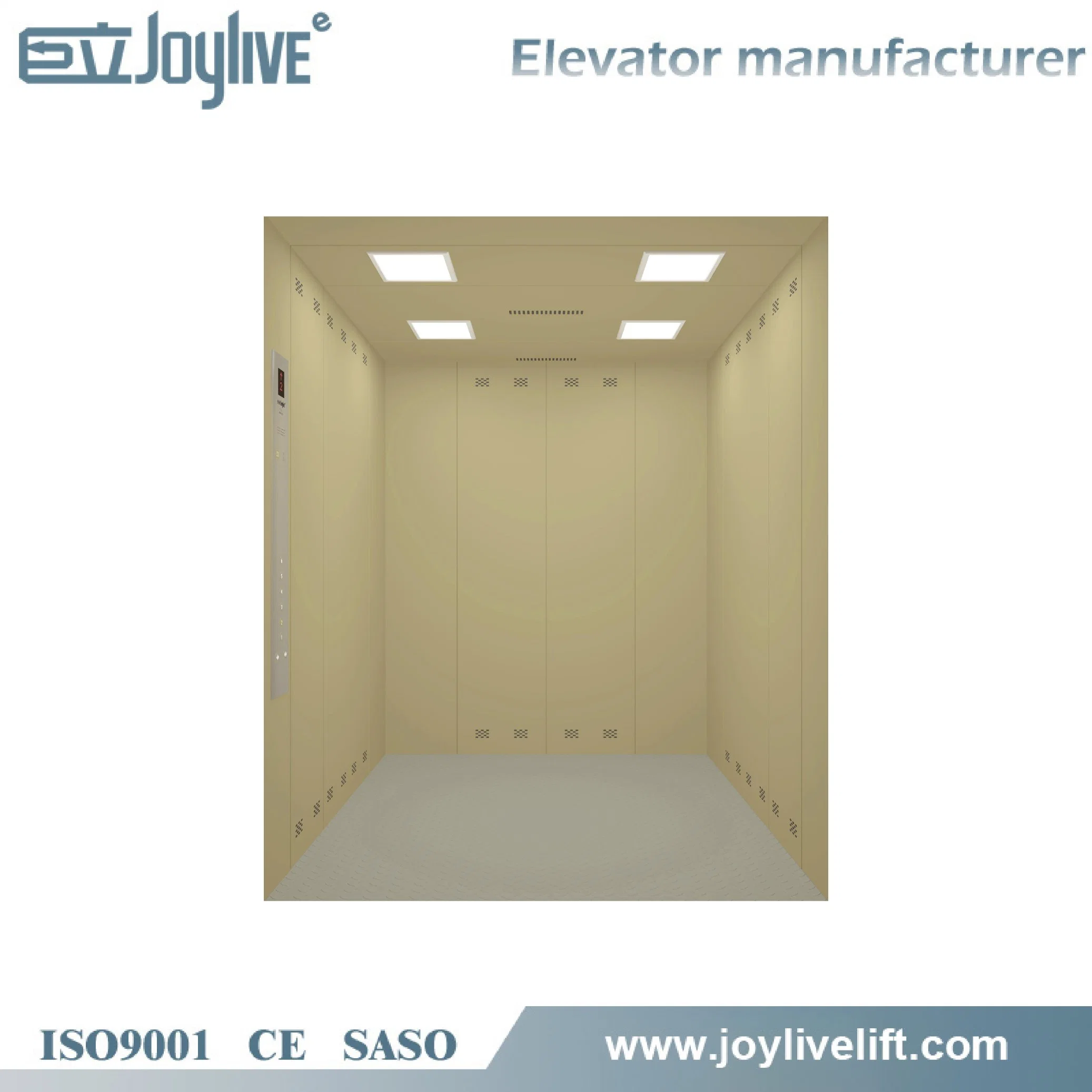 Large Space Qualified Vvvf 1m/S 5ton Carry Lift Warehouse Freight Elevator for Sale