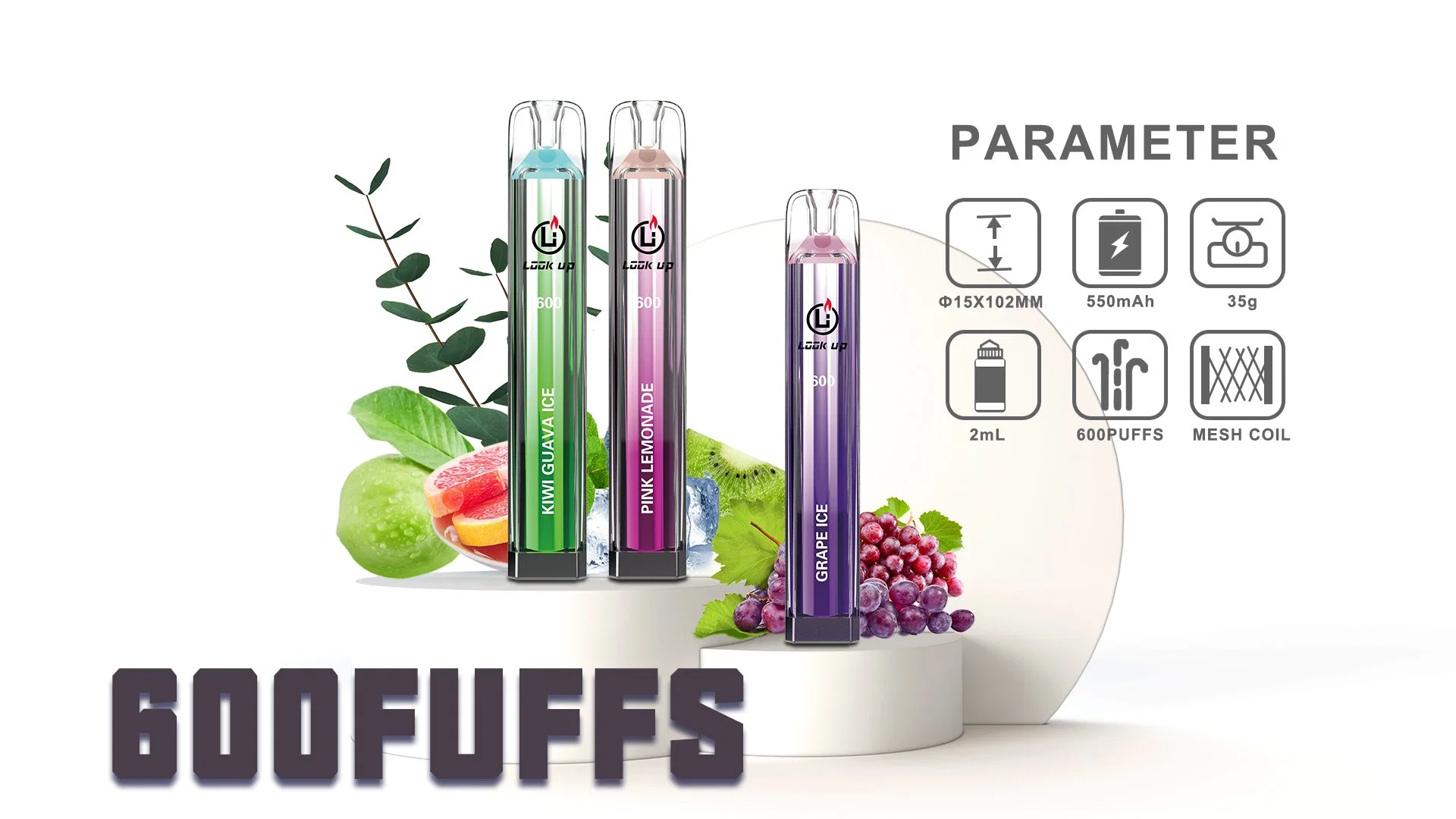 Best Selling Lookup Vape Pen 600C Puffs leer Vaporizer Großhandel Vape OEM Elektronische Zigarette Großhandel Einweg Vape