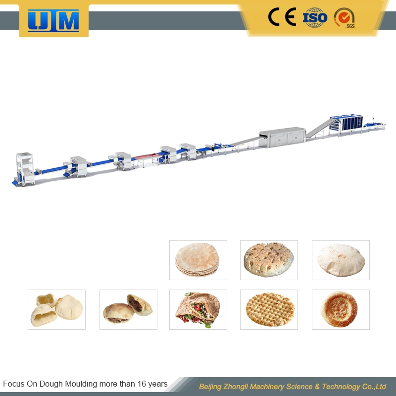 High Performance Full Automatic Pita Machine Line for Big Bakeries