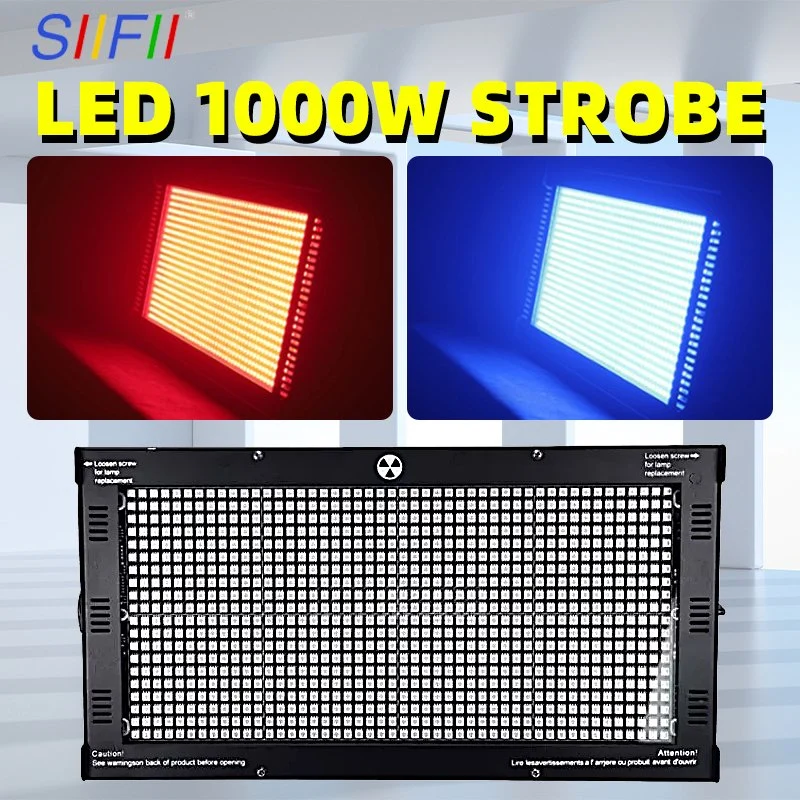 Direkt ab Werk verkaufen LED Stage Light DMX Control 1000W RGB Full Color Atomic LED Strobe Light LED für DJ Club Party-Bühne