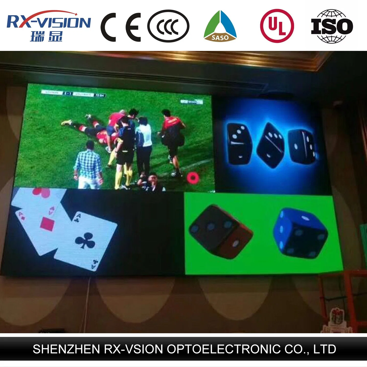 P2.604 500*500mm LED Display Indoor Rental Pure Black LED Series