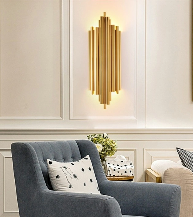 Modern LED Light Big Project Hotel Gold Lighting Home Decoration Wall Lamp