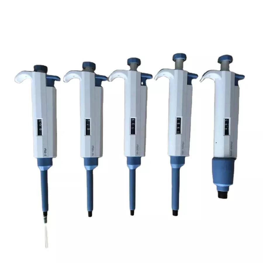 Handling Single Channel Adjustable Volume Pipette for Lab