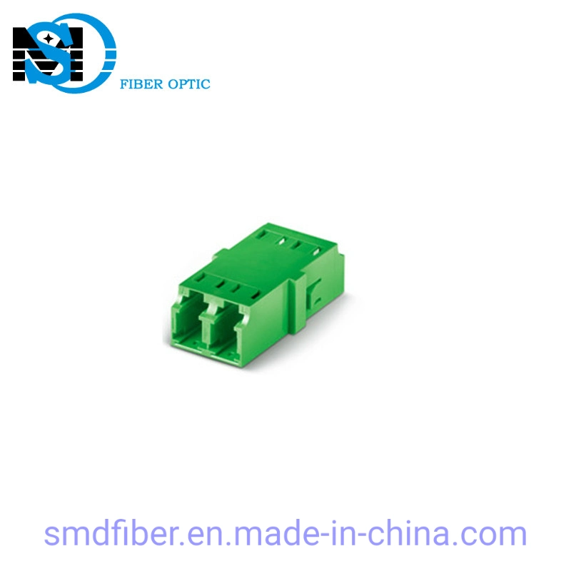 Single Mode LC/APC Duplex Plastic Fiber Optic Adapter Without Flange