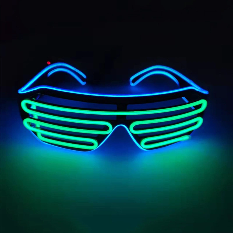 Venta al por mayor de gafas LED brillantes para Navidad, fiestas, regalos promocionales de Navidad, productos populares que cambian de color en 2022