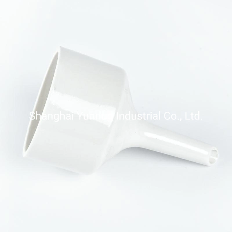 White Porcelain Ceramic Buchner Funnel with Fixed Perforated Plates