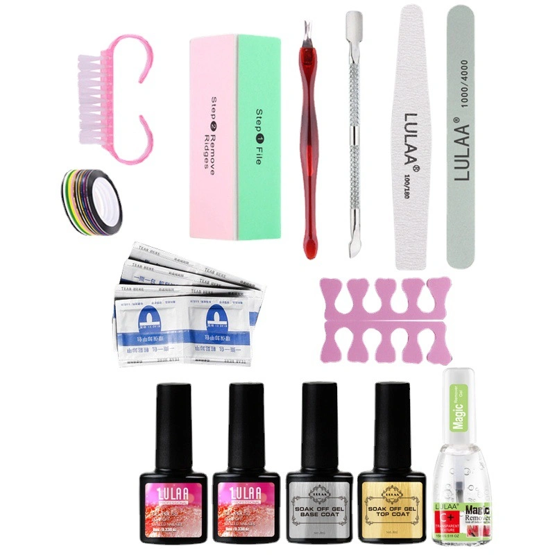 Professional Poly Gel Acrylic Polish Gel Polish Nails Art Kit Set with UV Lamp