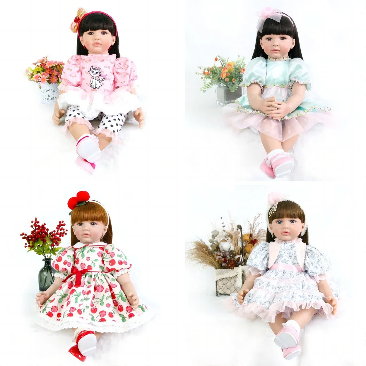 OEM Factory Customized 18 Inch Puppy-Fat Face Girl Dolls Silicone Reborn Baby Dolls Vinyl Reborn Baby Dolls Wholesale/Supplier American Girl Doll Manufacturer in China