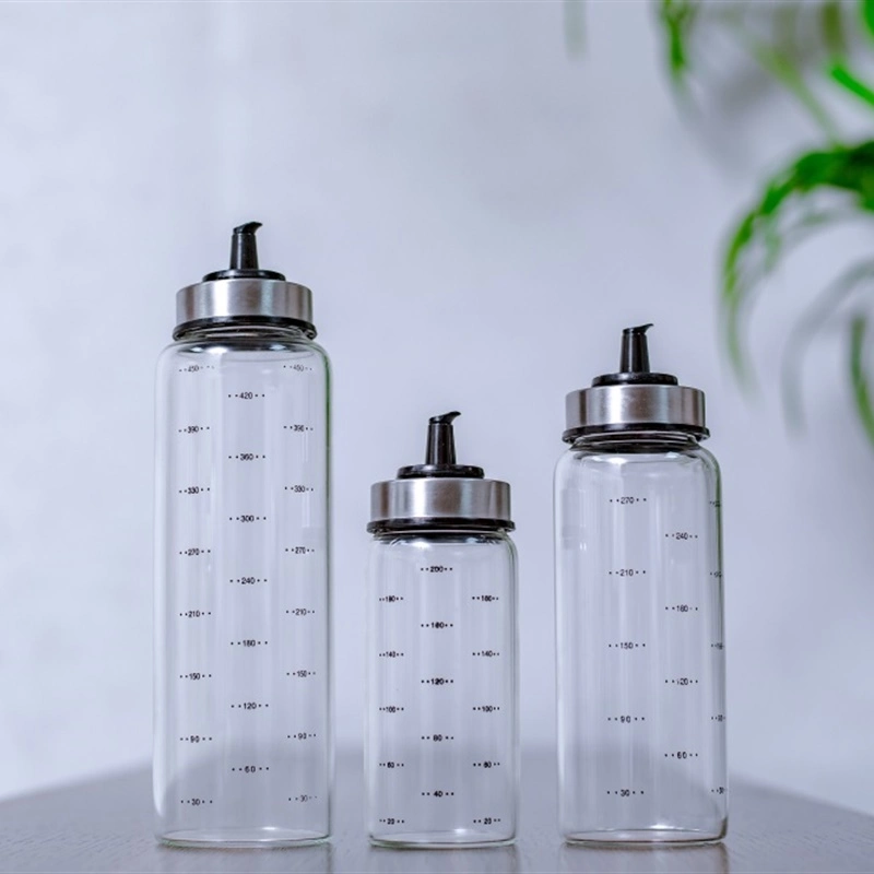 Hot Selling High Quality Different Sizes Borosilicate Glass Oil Pot Bottle
