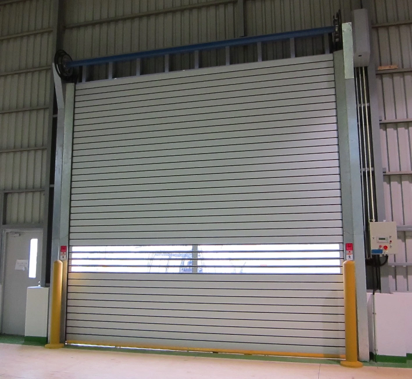 Logistics Chanel PU Foaming Dust Proof Roll up Rapid Rise Aluminum Alloy Quick High Speed Roller Shutters