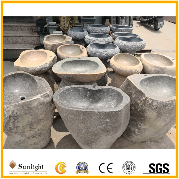 High quality/High cost performance Natural Granite Standalone Outdoor Wash Basin