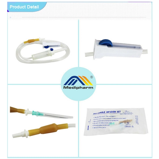 Tubulure de perfusion intraveineuse jetable avec filtre de liquide