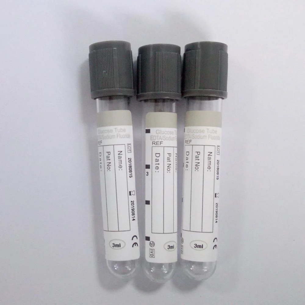 Economic and Safety Medical Gray Glucose Blood Tube for Collection