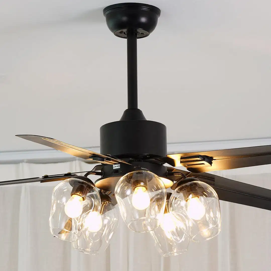 Black Vintage Ceiling Fan Lamp