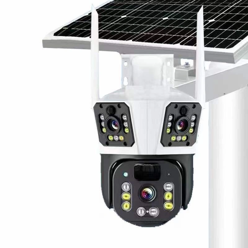 WiFi Cámara de energía solar inalámbrica ranura de tarjeta SIM CCTV Seguridad Cámara IP