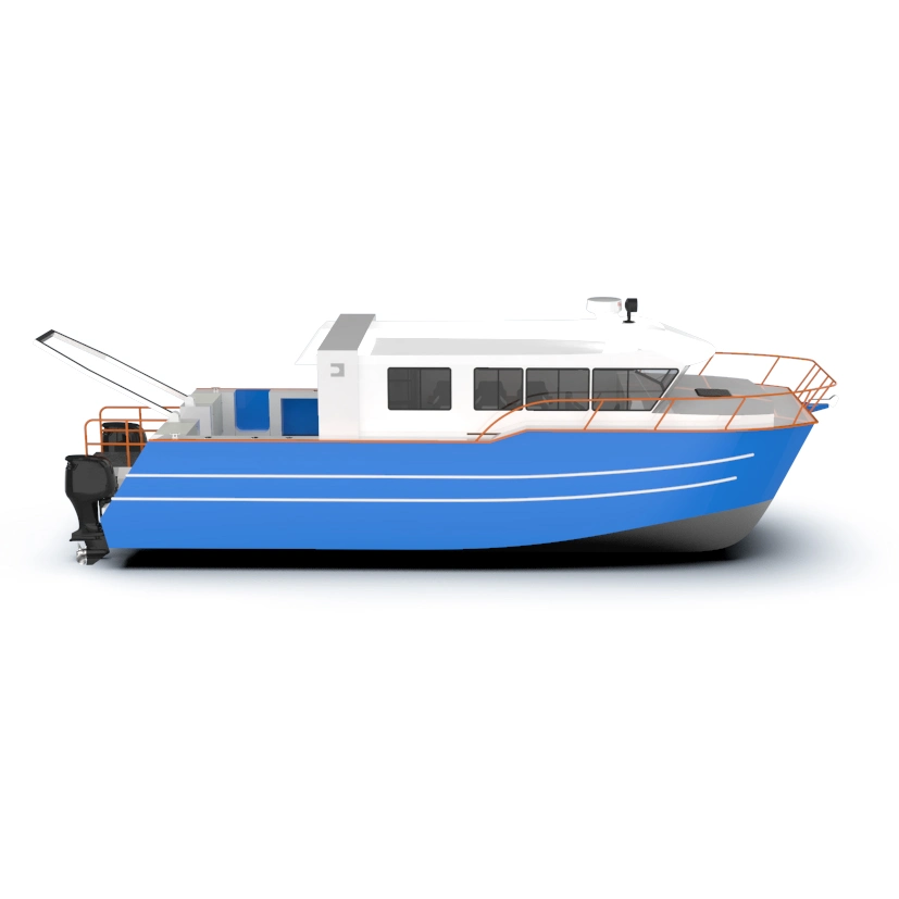 12m X 3.6m Marine Aluminum Welded Catamaran Hydrographic Survey Vessel Commercial Speed Fishing Boat for Surveying Company