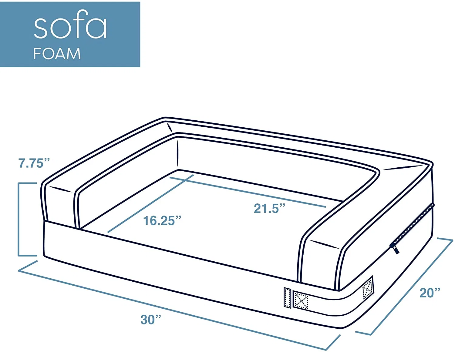 OEM Customzied Hanyang Mayorista/Proveedor de alimentación de animales de compañía Sofá cama de espuma de perro