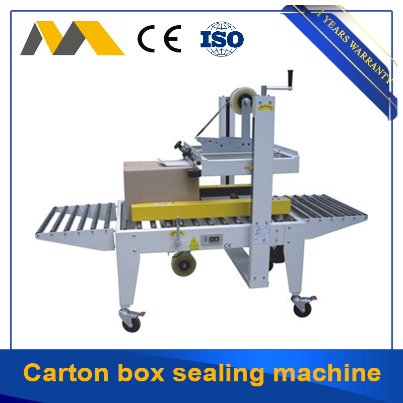 Adhesive Tape Corner Box Sealing Machine Tapping Machine with Double Side Power