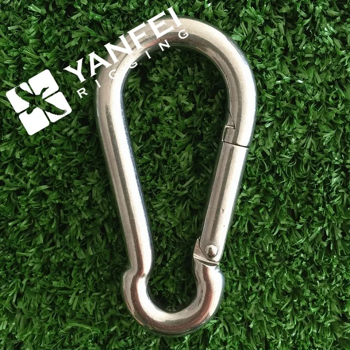 Stainless Steel AISI316/304 Spring Snap Hook with Eyelet