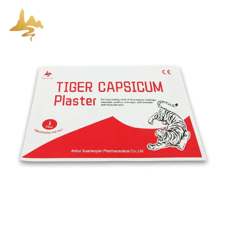 OEM Service Medical White Cotton Fabric Porous Capsicum Tiger Plaster