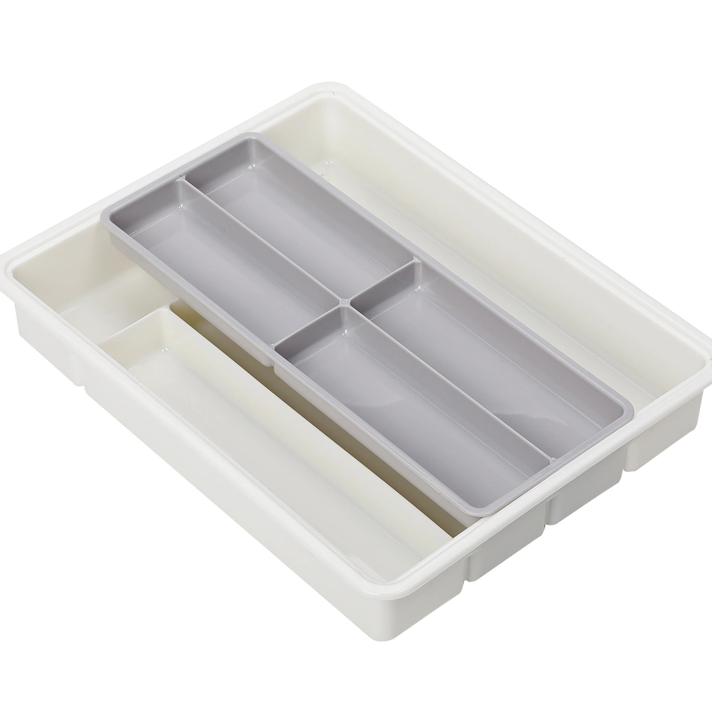 Silverware Tray with Removable Top Cutlery Tray, Tool Box