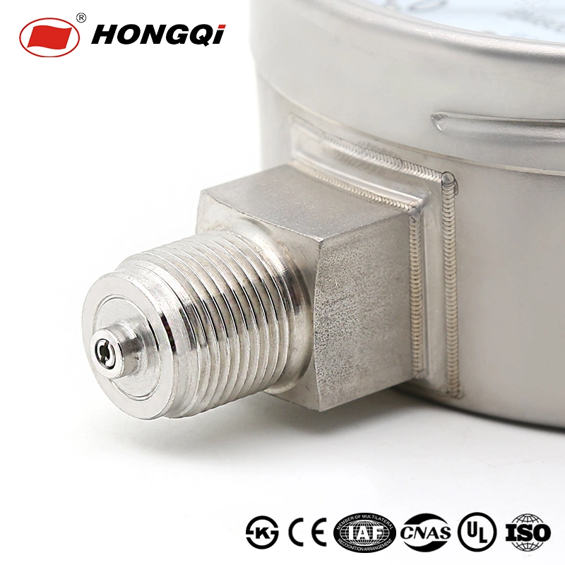 Hongqi Brand Laser Welding 304 Stainless Steel Pressure Gauge