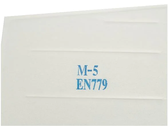 M6 material filtrante de fibra sintética en soportes de bolsillo de fibra sintética/rollo