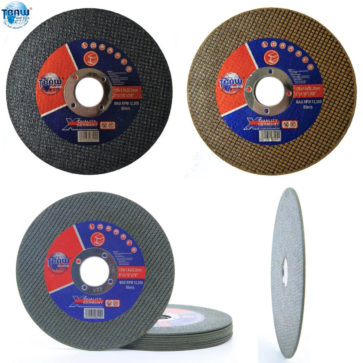 Original Factory Cuuting Wheel Abrasive High Efficiency Abrasive Cutting Disc for Metal Super-Thin Cutting Wheel Abrasive Disc 125*1.6*22.2mm Disco De Corte