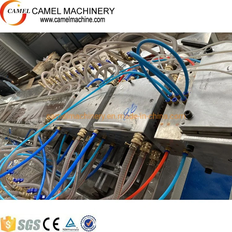 Wood Plastic Composite Outdoor PE WPC Decking Fence Floorboard Making Machine by Conical Twin Screw Extruder