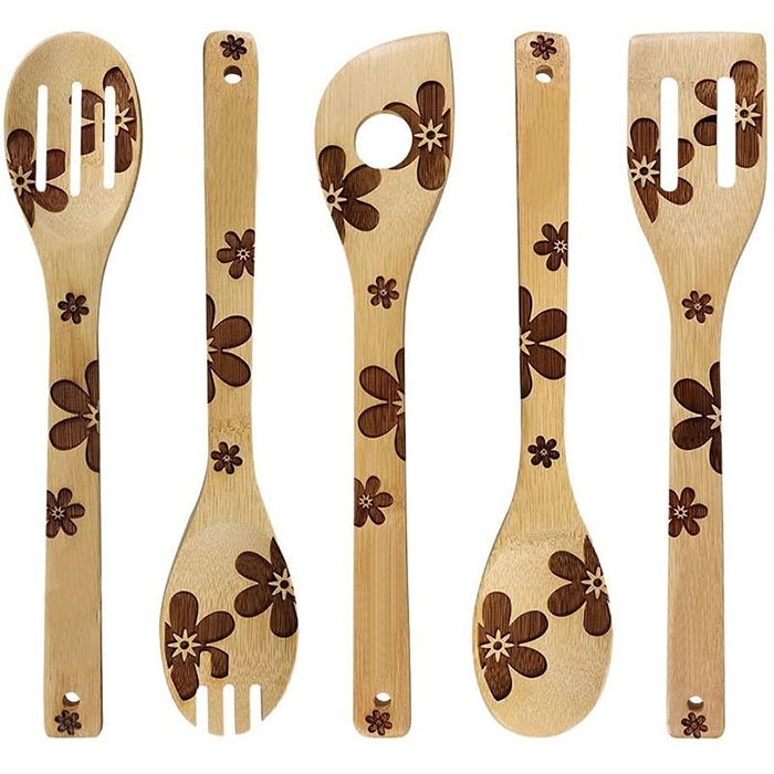 Aveco Noël cadeau promotionnel 5PCS Bamboo Turner ensemble de la Pelle