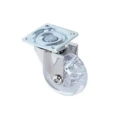 Transparent Caster Wheel 360 Degree Mini Swivel Wheel Furniture Caster with Brake