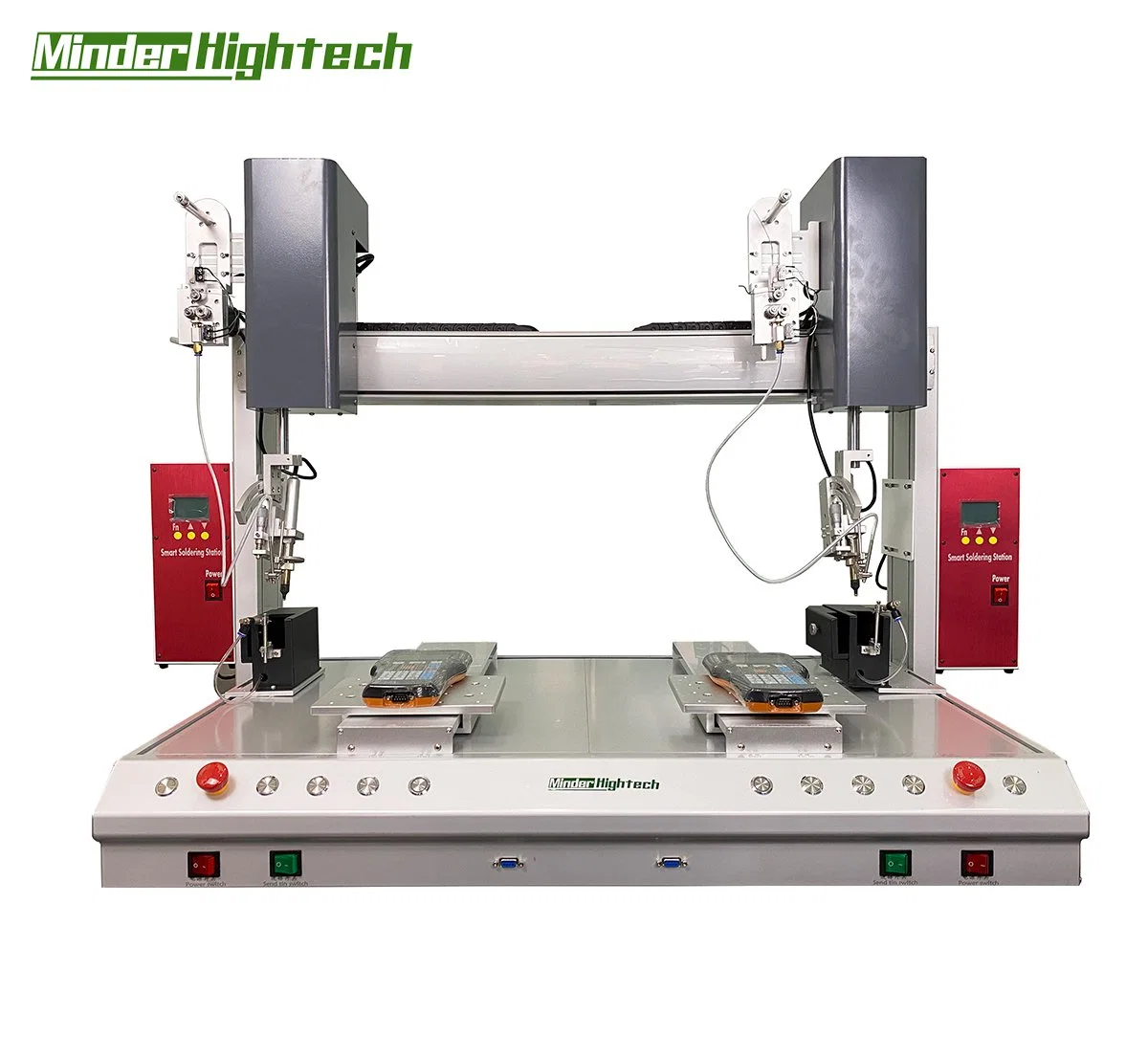 Robot de soldadura de 4 ejes para PCB, máquina de robot de soldadura de sobremesa