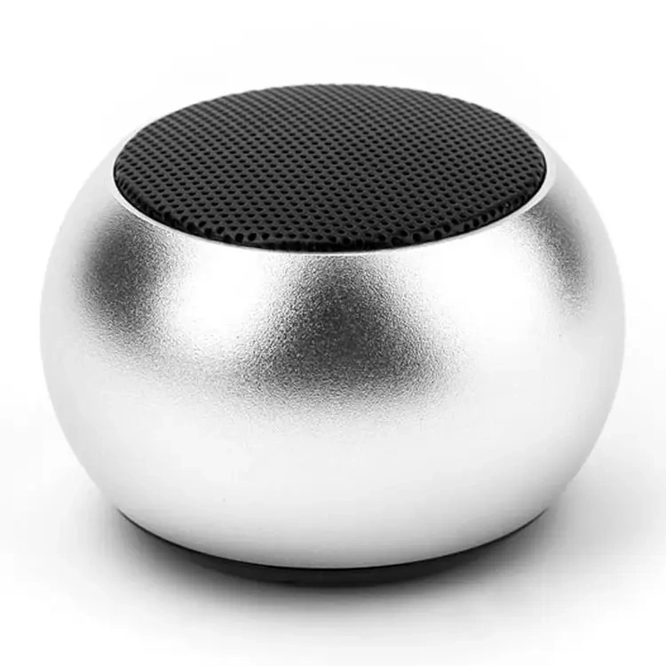 Enceinte sans fil portable pour l'extérieur, mini enceinte en métal en forme de tambour pour soirée en plein air.