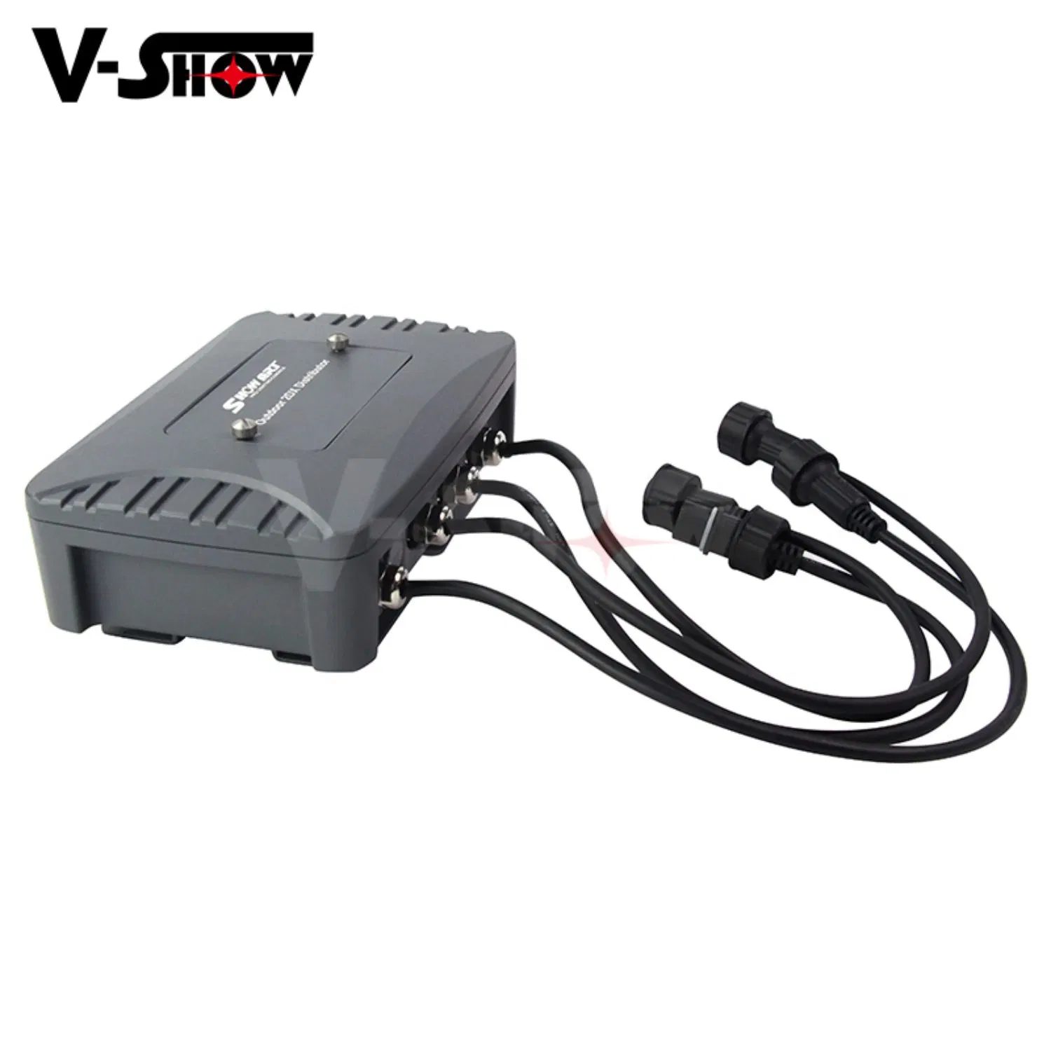 V-Show distribuidor DMX de duas vias com um distribuidor IP65 DMX de entrada