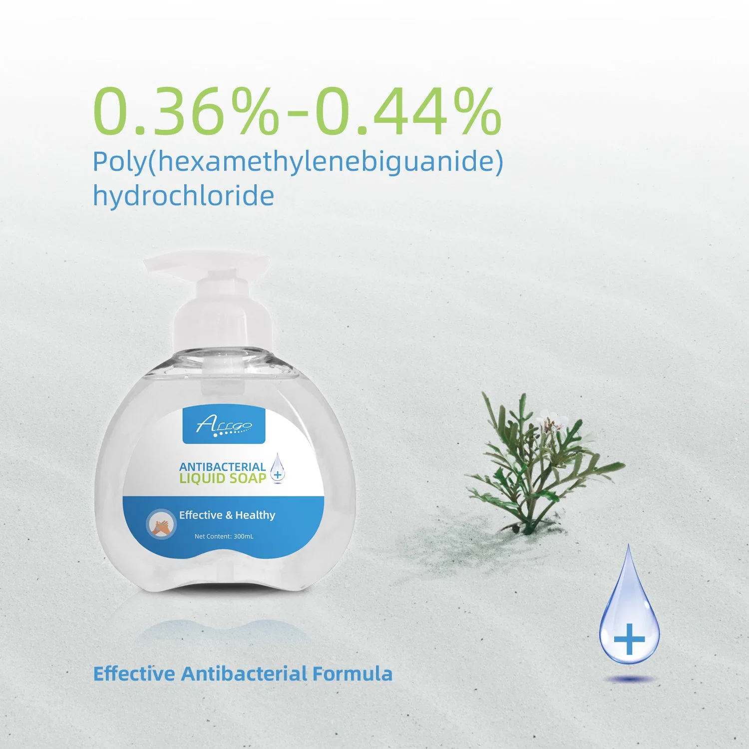 Allgo Phmg Poly (hexamethylenebiguanide) Hydrochloride Antibacterial Liquid Soap Hand Wash