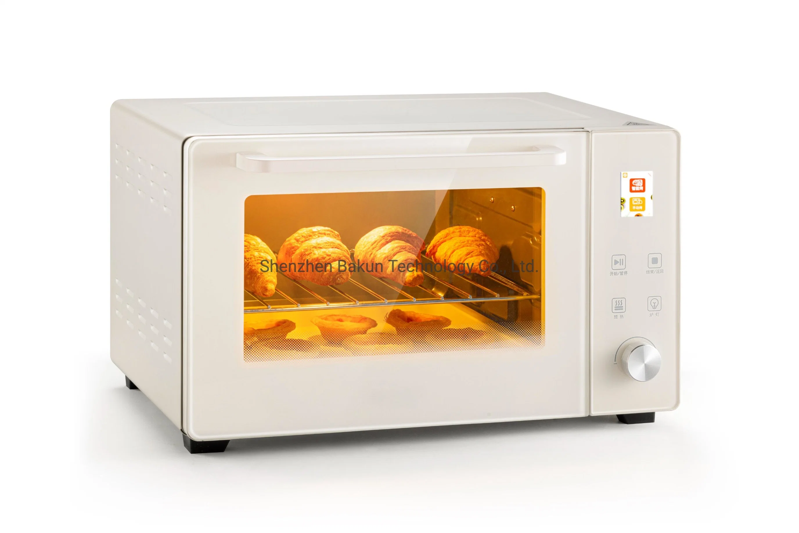 2.4 LCD Display Automatic Recognition Set Temperature Time Intelligent Baking Multiple Recipes Ai Oven