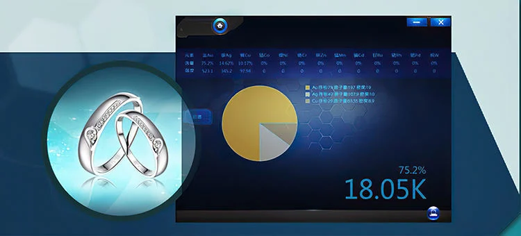 XF-A5 XRF Gold Analyzer اختبار جهاز تحليل الشوائب Destok Gold checking الماكينة