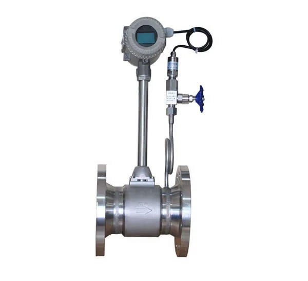 Explosion Proof Compressed Air Flow Meter Vortex Pulse Output with Temperature Compensation