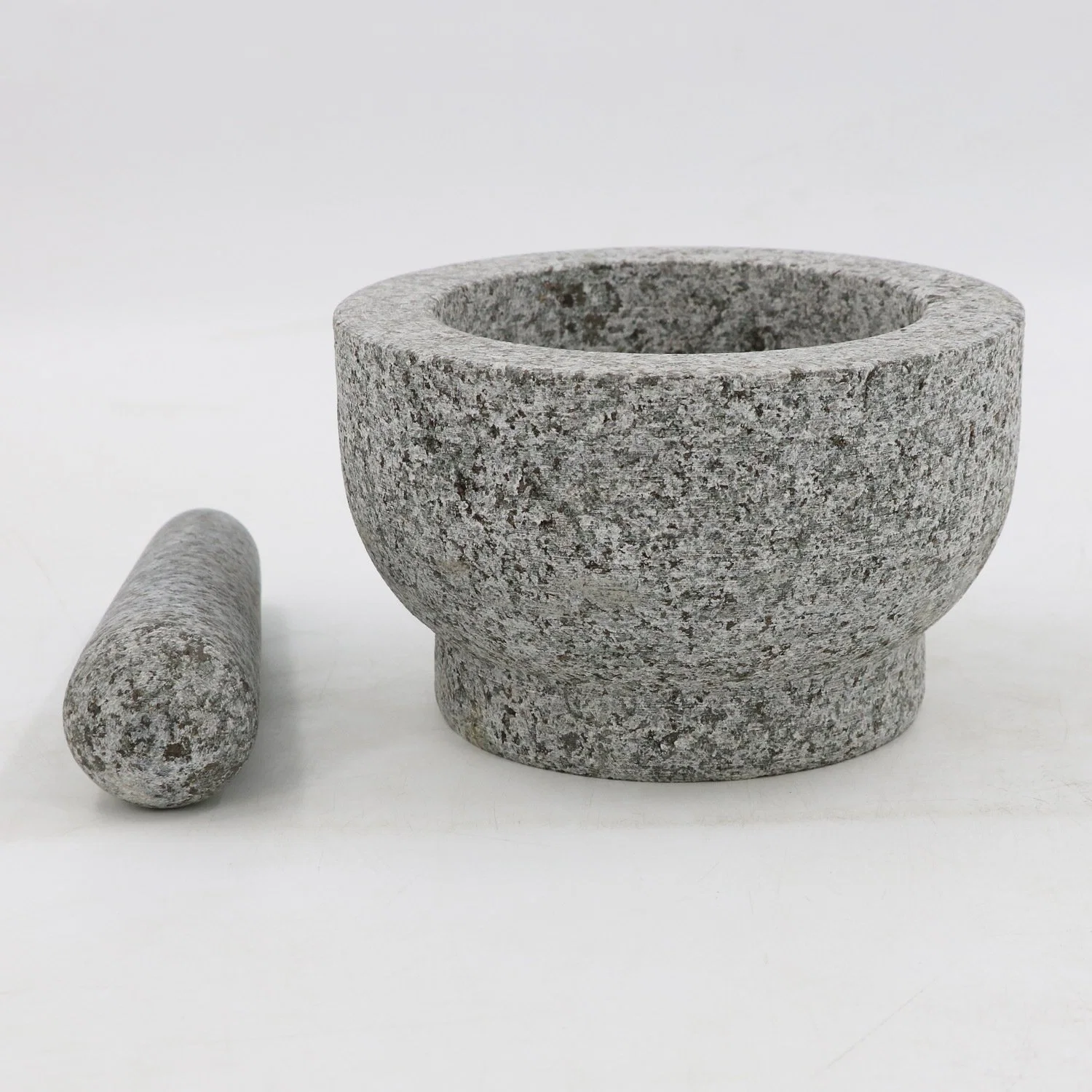 Mortero de granito sin pulir y Pestle Set Stone Grinder Bowl