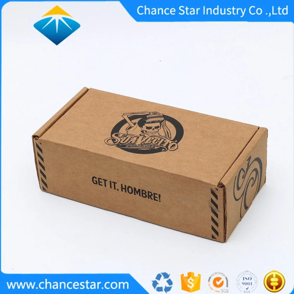 Custom Logo Flat Folding Recyclable Corrugated Kraft Paper Cardboard Boxes