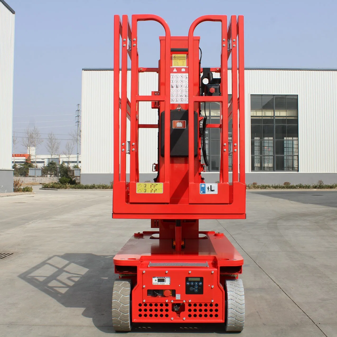 Column Type Aluminum Alloy High-Altitude Working Platform Self-Walking Working Platform Mast Maximum Lift 6m Lift Table