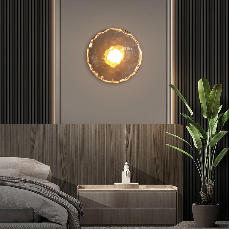 Modern Design Indoor Glass Wall Sconces Lamp for Corridor, Bedside Wall Light