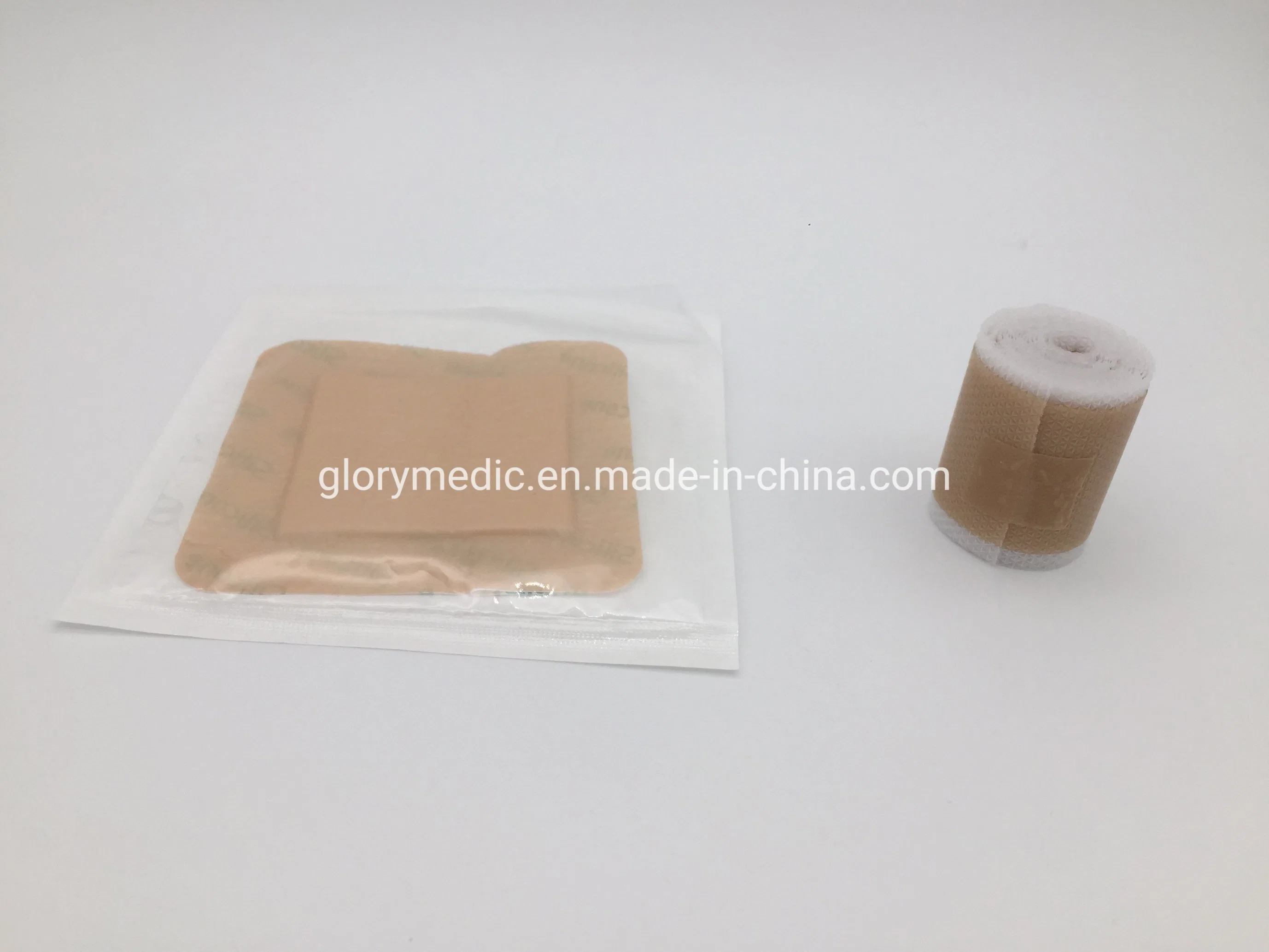 PU Film Backing Wound Care OEM Silicone Foam Dressing with Border