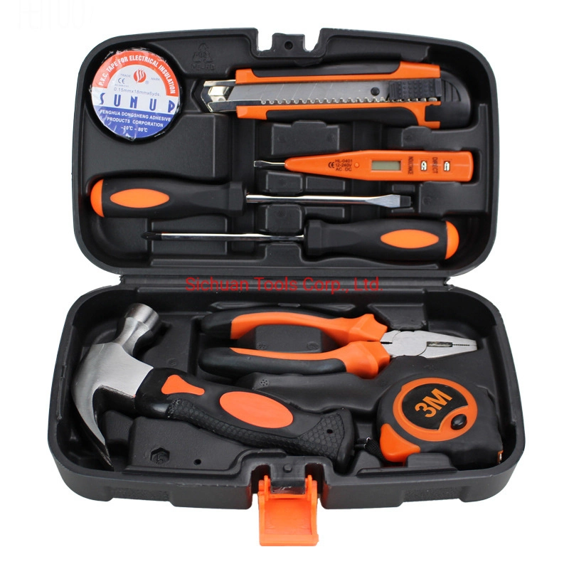 Home Use General Household Hand Tool Kit Plastic Toolbox Storage Case Packing Hand Tools Set
