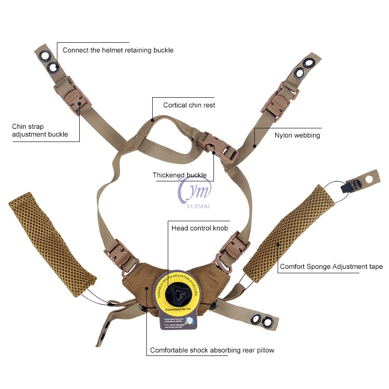 Militärische Ausrüstung Kugelsichere Taktische Helm Accessoires Wendy Federung